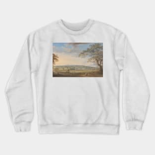 A View of Vinters at Boxley, Kent, with Mr. Whatman's Turkey Paper Mills by Paul Sandby Crewneck Sweatshirt